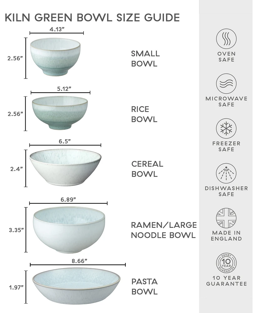 Denby Kiln Collection Pasta Bowls, Set of 4