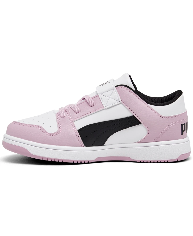 Puma Little Girls' Rebound LayUp Low Casual Sneakers from Finish Line