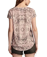 Lucky Brand Women's Printed Crewneck T-Shirt