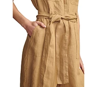 Lucky Brand Women's Modern Utility Linen Jumpsuit