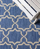 Safavieh Courtyard CY6916 Blue and Beige 2' x 3'7" Sisal Weave Outdoor Area Rug