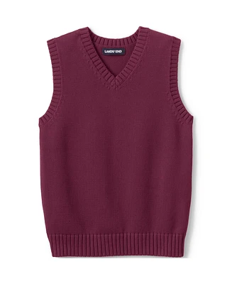 Lands' End Girls School Uniform Cotton Modal Sweater Vest
