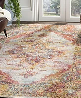 Safavieh Crystal CRS508 Cream and Rose 6'7" x 9'2" Area Rug