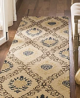 Safavieh Antiquity At460 Gold and Multi 2'3" x 8' Runner Area Rug