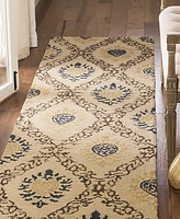 Safavieh Antiquity At460 Gold and Multi 2'3" x 12' Runner Area Rug