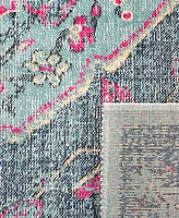 Safavieh Artisan ATN501 Light Blue and Navy 5'1" x 7'6" Area Rug