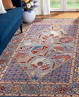 Safavieh Antiquity At508 Blue and Red 5' x 8' Area Rug