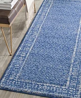 Safavieh Adirondack Light Blue and Dark Blue 2'6" x 12' Runner Area Rug