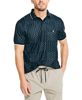 Nautica Men's Navtech Classic-Fit Printed Performance Polo Shirt