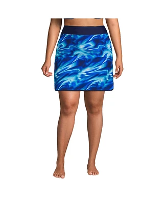 Lands' End Plus Quick Dry Board Skort Swim Skirt