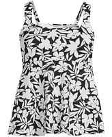 Lands' End Women's Plus Dd-Cup Flutter Scoop Neck Tankini Top