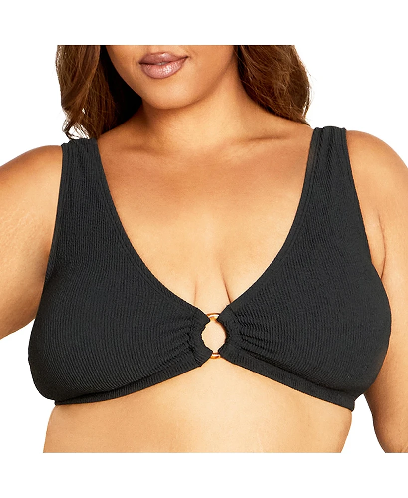 City Chic Plus Persia Bikini Top