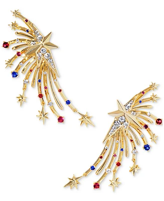 Kendra Scott 14k Gold-Plated Pave & Multicolor Nano Gem Firework Drop Earrings