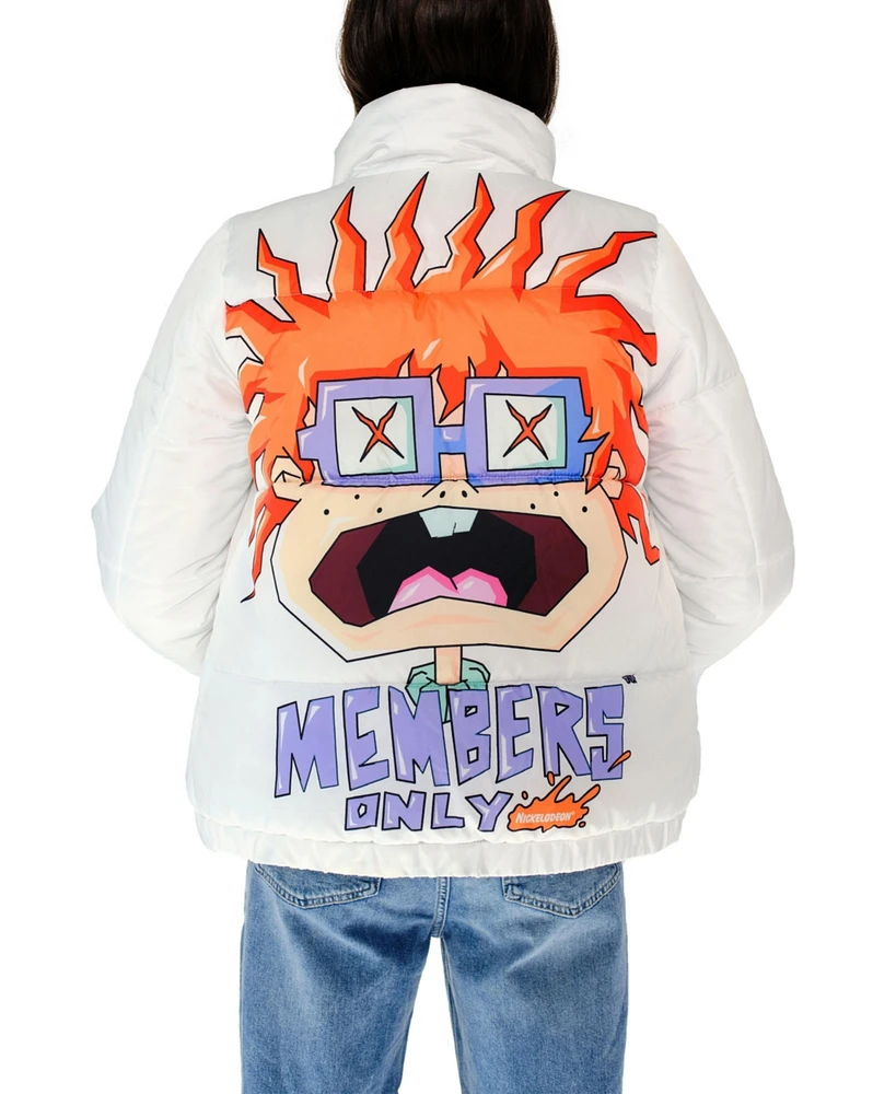 Members Only Women's Rugrats Reversible Cire Puffer Jacket