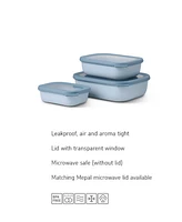 Mepal Cirqula 3Pc. Rectangular Shallow Multi Bowl Set