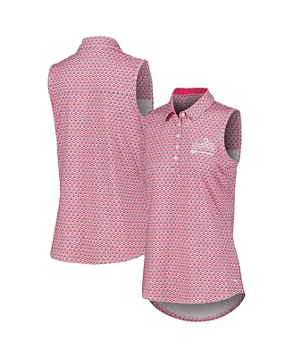 Puma Women's Pink Arnold Palmer Invitational Deco Sleeveless Mattr Polo