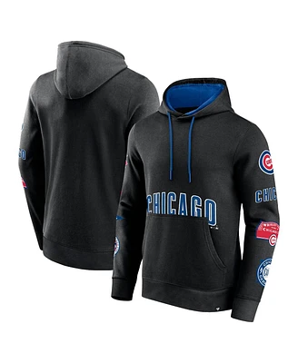 Fanatics Branded Men's Black Chicago Cubs Wild Winner Pullover Hoodie