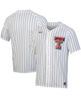 Under Armour Men's White Texas Tech Red Raiders Softball Button-Up Jersey