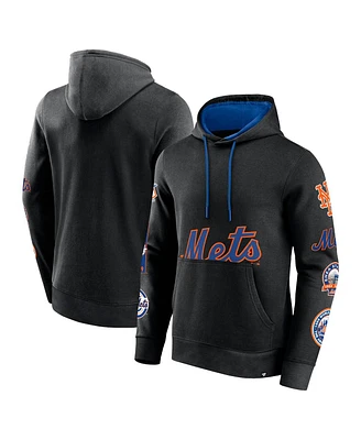 Fanatics Branded Men's Black New York Mets Wild Winner Pullover Hoodie