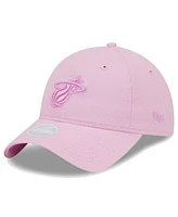 New Era Women's Pink Miami Heat Colorpack Tonal 9twenty Adjustable Hat