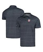 Antigua Men's Black Usmnt Figment Polo