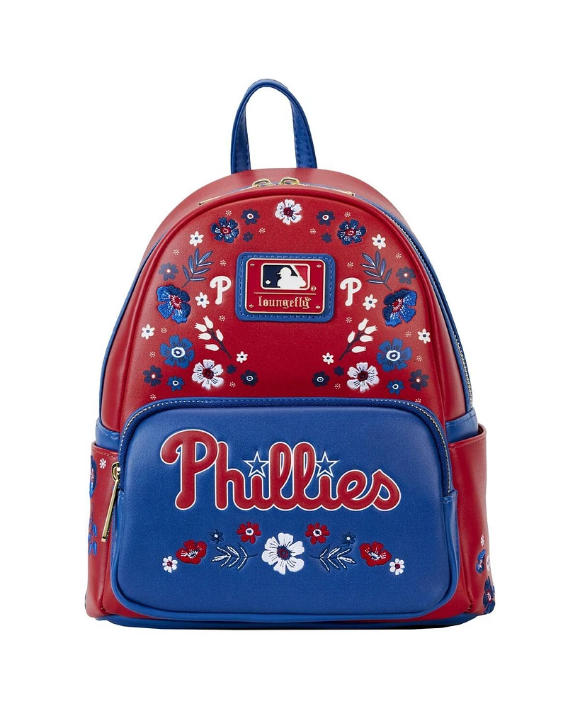 Loungefly Philadelphia Phillies Floral Mini Backpack