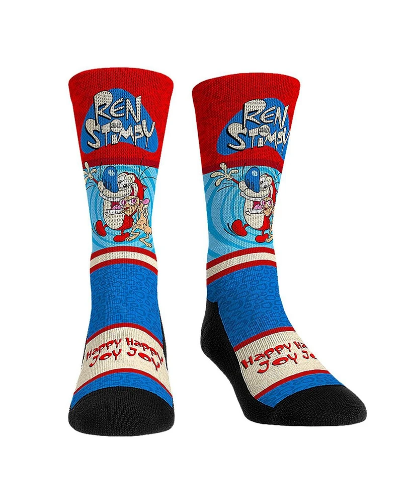 Rock Em Socks Unisex The Ren Stimpy Show Showtime Crew Socks