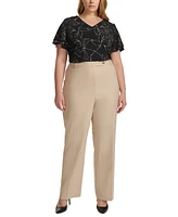 Calvin Klein Plus High-Rise Modern-Fit Pants