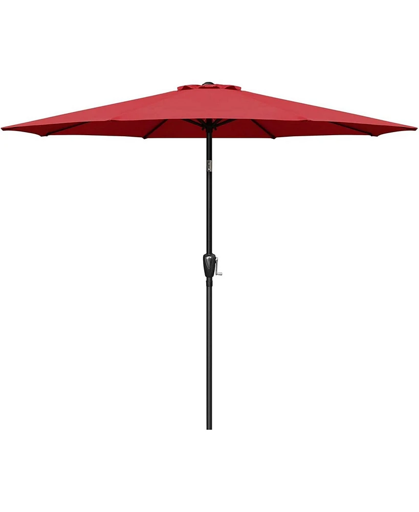 Streamdale Furniture Deluxe 9 Ft Outdoor Market Table Patio Umbrella With Button Tilt, Crank