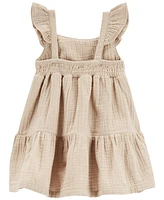 Carter's Baby Girls Lace Tiered Flutter Dress