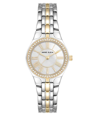 Anne Klein Women's Quartz Two-Tone Alloy Link Bracelet Watch, 26mm - Two