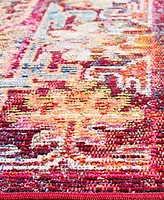 Safavieh Crystal CRS516 Fuchsia and Light Blue 3' x 5' Area Rug