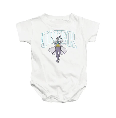 Batman Baby Girls Baby-Girls Joker Varsity On White Snapsuit