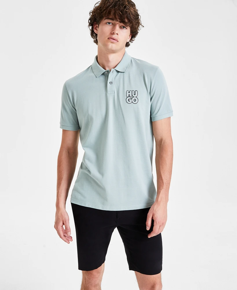 Hugo by Hugo Boss Men's Regular-Fit Logo-Print Polo Shirt