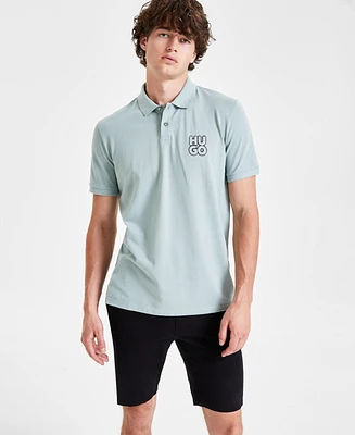 Hugo by Boss Men's Regular-Fit Logo-Print Polo Shirt