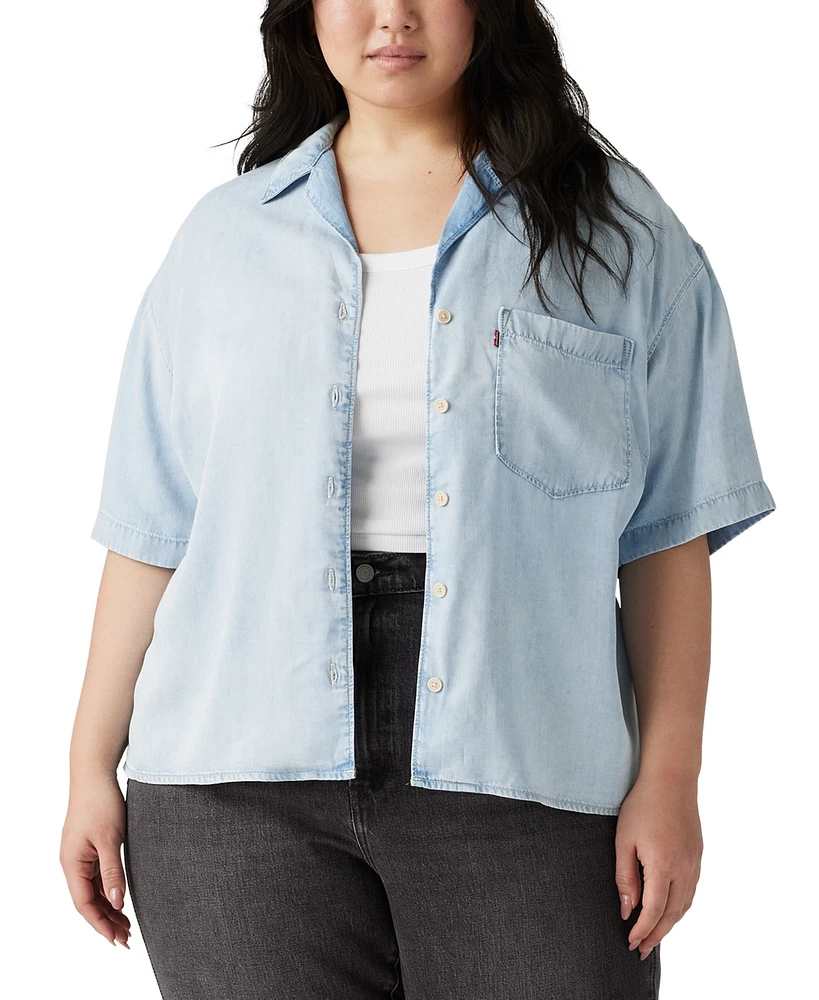 Levi's Trendy Plus Joyce Chambray Resort Shirt