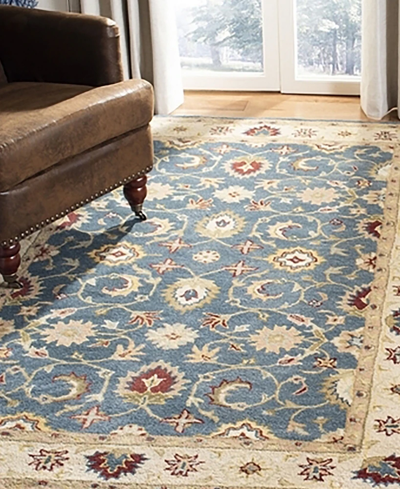 Safavieh Antiquity At15 Blue and Beige 8'3" x 11' Area Rug