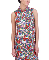 Jessica Howard Women's Printed Textured Shift Dress