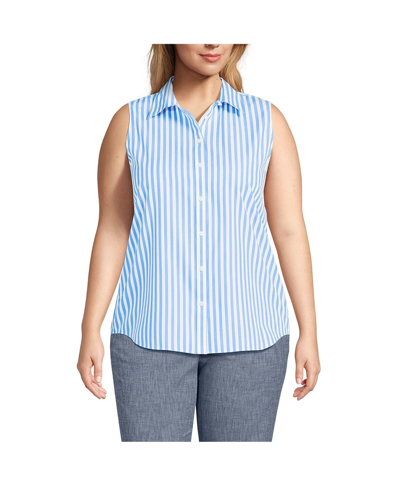 Lands' End Plus Wrinkle Free No Iron Shirt