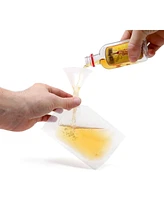 Zulay Kitchen Premium Plastic Flasks - Drink Pouches For Festivals