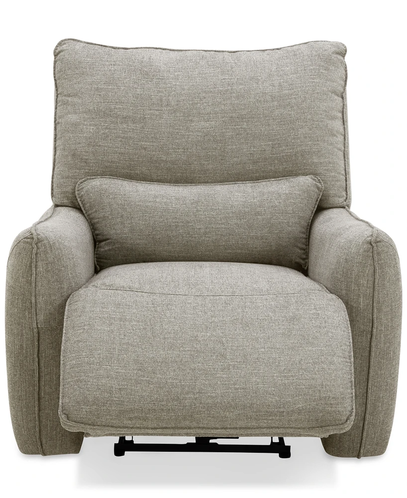 Olper Zero Wall Fabric Recliner, Created for Macy's