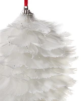 Holiday Lane Northern Lights White Feather Ornament, Exclusively at Macy's