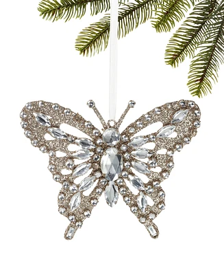 Holiday Lane Jeweled Elegance Butterfly Ornament, Created for Macy's