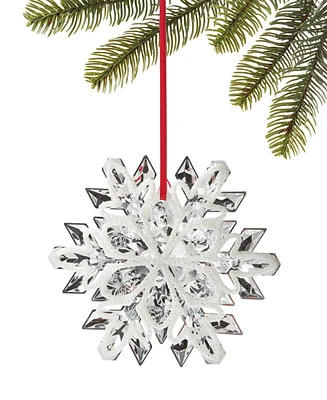 Holiday Lane Snowdaze Dimensional Snowflake Ornament, Exclusively at Macy's