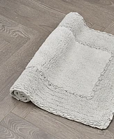 Laura Ashley Cotton Ruffled Bath Rug, 17" x 24"