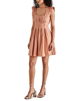 Steve Madden Women's Harmony Cotton Pleated Dress