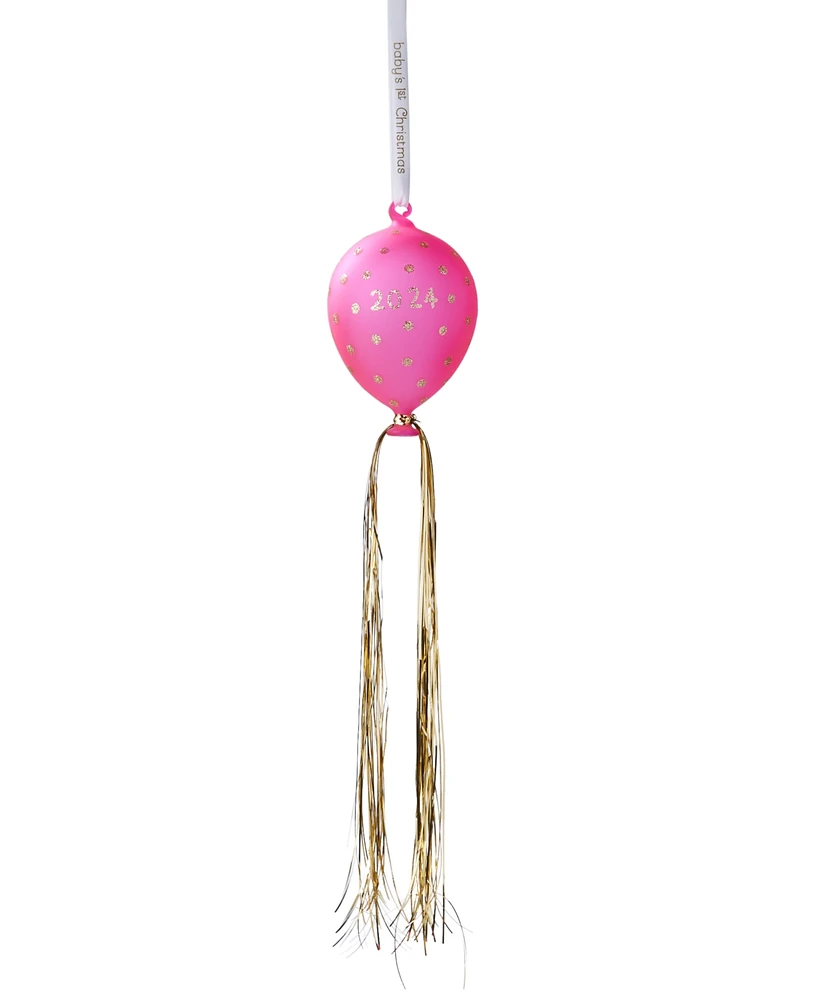 Holiday Lane Baby's First Pink Balloon with Tassel Ornament, Exclusively at Macy's