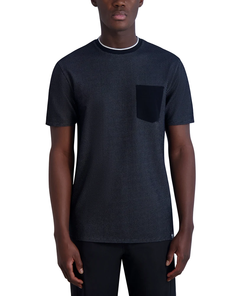 Karl Lagerfeld Paris Men's Slim-Fit Textured Pocket T-Shirt, Created for Macy's