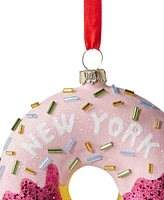 Holiday Lane New York Pink Frosted Donut Ornament, Exclusively at Macy's