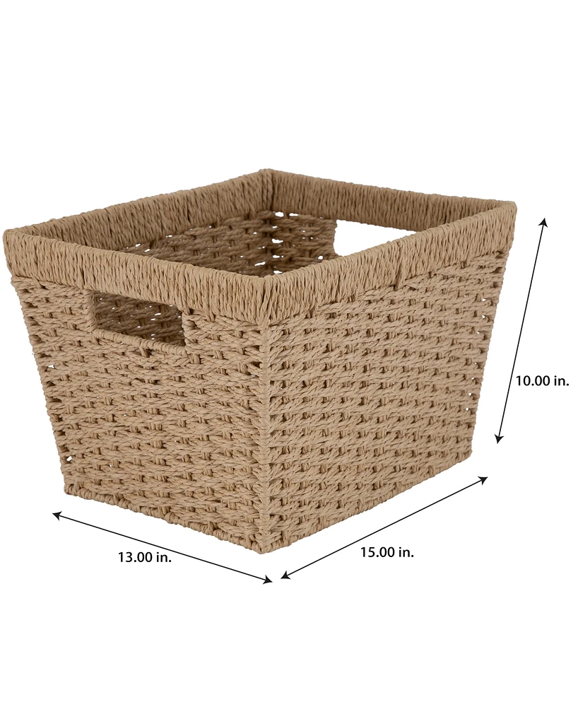 Simplify Dutch Weave Large Storage Basket